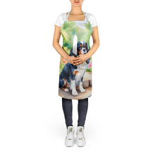 Load image into Gallery viewer, Cavalier Spaniel Spring Path Apron – Artist-Designed Kitchen, BBQ &amp; Craft Apron