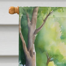 Load image into Gallery viewer, Cavalier Spaniel Spring Path House Flag
