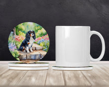 Load image into Gallery viewer, Cavalier Spaniel Spring Path Large Sandstone Coasters Pack of 4