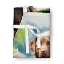 Load image into Gallery viewer, Chesapeake Bay Retriever Spring Path Apron – Artist-Designed Kitchen, BBQ &amp; Craft Apron