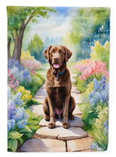 Load image into Gallery viewer, Chesapeake Bay Retriever Spring Path House Flag