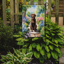 Load image into Gallery viewer, Chesapeake Bay Retriever Spring Path Garden Flag  – Dog-Themed Floral Outdoor Decor