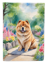 Load image into Gallery viewer, Chow Chow Spring Path House Flag