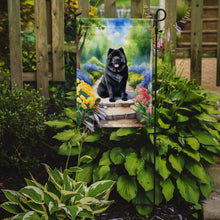 Load image into Gallery viewer, Chow Chow Spring Path Garden Flag  – Dog-Themed Floral Outdoor Decor