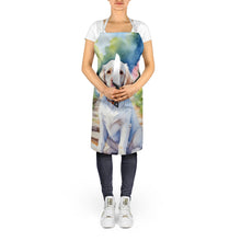 Load image into Gallery viewer, Clumber Spaniel Spring Path Apron – Artist-Designed Kitchen, BBQ &amp; Craft Apron