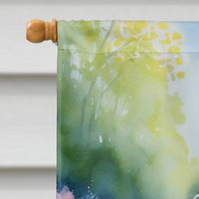 Load image into Gallery viewer, Clumber Spaniel Spring Path House Flag