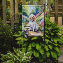Load image into Gallery viewer, Clumber Spaniel Spring Path Garden Flag  – Dog-Themed Floral Outdoor Decor