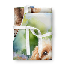 Load image into Gallery viewer, Cockapoo Spring Path Apron – Artist-Designed Kitchen, BBQ &amp; Craft Apron