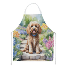 Load image into Gallery viewer, Cockapoo Spring Path Apron – Artist-Designed Kitchen, BBQ &amp; Craft Apron