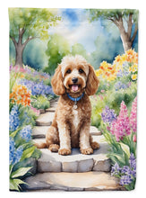 Load image into Gallery viewer, Cockapoo Spring Path Garden Flag  – Dog-Themed Floral Outdoor Decor
