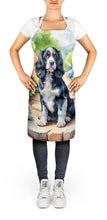 Load image into Gallery viewer, Cocker Spaniel Spring Path Apron – Artist-Designed Kitchen, BBQ &amp; Craft Apron