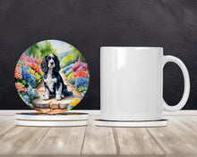 Load image into Gallery viewer, Cocker Spaniel Spring Path Large Sandstone Coasters Pack of 4