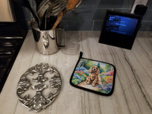 Load image into Gallery viewer, Cocker Spaniel Spring Path Pot Holders - Set of 2 Decorative Kitchen Helpers | Made in the USA