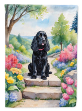 Load image into Gallery viewer, Cocker Spaniel Spring Path House Flag