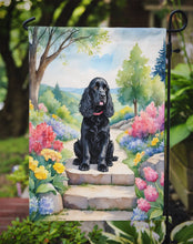 Load image into Gallery viewer, Cocker Spaniel Spring Path Garden Flag  – Dog-Themed Floral Outdoor Decor