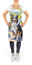 Load image into Gallery viewer, Collie Spring Path Apron – Artist-Designed Kitchen, BBQ &amp; Craft Apron