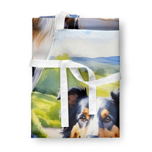 Load image into Gallery viewer, Collie Spring Path Apron – Artist-Designed Kitchen, BBQ &amp; Craft Apron