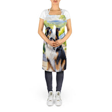 Load image into Gallery viewer, Collie Spring Path Apron – Artist-Designed Kitchen, BBQ &amp; Craft Apron