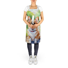 Load image into Gallery viewer, Corgi Spring Path Apron – Artist-Designed Kitchen, BBQ &amp; Craft Apron