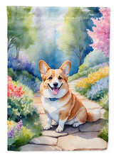 Load image into Gallery viewer, Corgi Spring Path House Flag