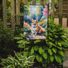 Load image into Gallery viewer, Corgi Spring Path Garden Flag  – Dog-Themed Floral Outdoor Decor