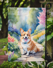Load image into Gallery viewer, Corgi Spring Path Garden Flag  – Dog-Themed Floral Outdoor Decor