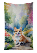 Load image into Gallery viewer, Corgi Spring Path Kitchen Towel
