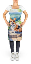 Load image into Gallery viewer, Corgi Spring Path Apron – Artist-Designed Kitchen, BBQ &amp; Craft Apron