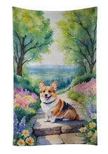 Load image into Gallery viewer, Corgi Spring Path Kitchen Towel