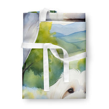 Load image into Gallery viewer, Coton de Tulear Spring Path Apron – Artist-Designed Kitchen, BBQ &amp; Craft Apron