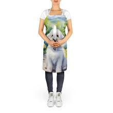 Load image into Gallery viewer, Coton de Tulear Spring Path Apron – Artist-Designed Kitchen, BBQ &amp; Craft Apron