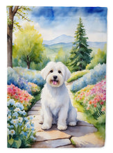 Load image into Gallery viewer, Coton de Tulear Spring Path House Flag