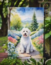 Load image into Gallery viewer, Coton de Tulear Spring Path Garden Flag  – Dog-Themed Floral Outdoor Decor