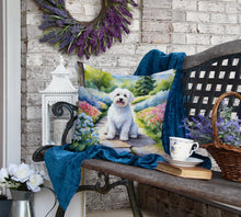 Load image into Gallery viewer, Coton de Tulear Spring Path Throw Pillow