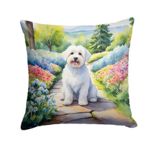 Load image into Gallery viewer, Coton de Tulear Spring Path Throw Pillow
