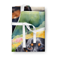 Load image into Gallery viewer, Dachshund Spring Path Apron – Artist-Designed Kitchen, BBQ &amp; Craft Apron