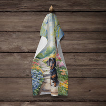 Load image into Gallery viewer, Dachshund Spring Path Kitchen Towel