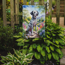 Load image into Gallery viewer, Dalmatian Spring Path Garden Flag  – Dog-Themed Floral Outdoor Decor