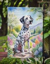 Load image into Gallery viewer, Dalmatian Spring Path Garden Flag  – Dog-Themed Floral Outdoor Decor