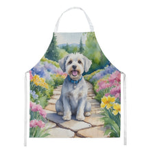 Load image into Gallery viewer, Dandie Dinmont Terrier Spring Path Apron – Artist-Designed Kitchen, BBQ &amp; Craft Apron