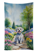 Load image into Gallery viewer, Dandie Dinmont Terrier Spring Path Kitchen Towel
