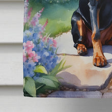 Load image into Gallery viewer, Doberman Pinscher Spring Path House Flag