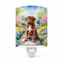 Load image into Gallery viewer, Dogue de Bordeaux Spring Path Ceramic Night Light Compact, UL-Certified, Ideal for Bedroom, Bathroom, Nursery, Hallway, Kitchen, 6x4x3, Multicolor