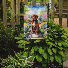 Load image into Gallery viewer, Dogue de Bordeaux Spring Path Garden Flag  – Dog-Themed Floral Outdoor Decor