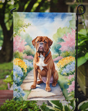 Load image into Gallery viewer, Dogue de Bordeaux Spring Path Garden Flag  – Dog-Themed Floral Outdoor Decor