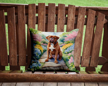 Load image into Gallery viewer, Dogue de Bordeaux Spring Path Throw Pillow - 14x14 Decorative Pillow – Art for Your Home &amp; Patio