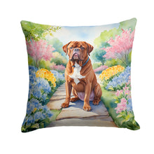 Load image into Gallery viewer, Dogue de Bordeaux Spring Path Throw Pillow - 14x14 Decorative Pillow – Art for Your Home &amp; Patio