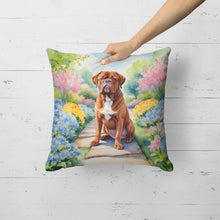 Load image into Gallery viewer, Dogue de Bordeaux Spring Path Throw Pillow
