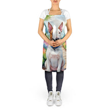 Load image into Gallery viewer, English Bull Terrier Spring Path Apron – Artist-Designed Kitchen, BBQ &amp; Craft Apron