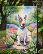 Load image into Gallery viewer, English Bull Terrier Spring Path Garden Flag  – Dog-Themed Floral Outdoor Decor